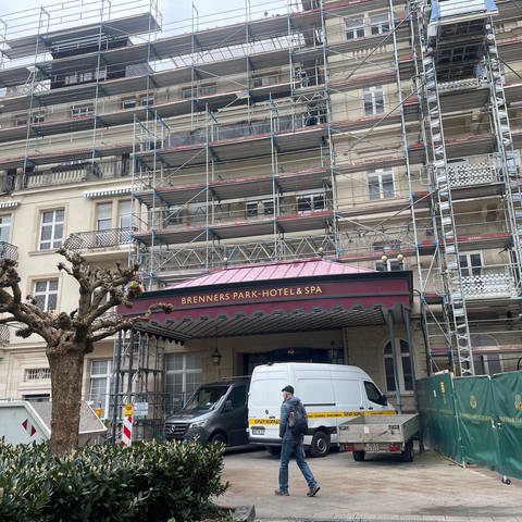 Großbaustelle: Das Brenners Hotel in Baden-Baden wird komplett saniert. (Foto: SWR)